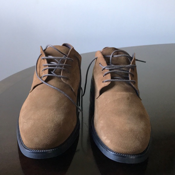 Tan suede Saks 5th Avenue Brand 9.5M plain Oxfords main image 7